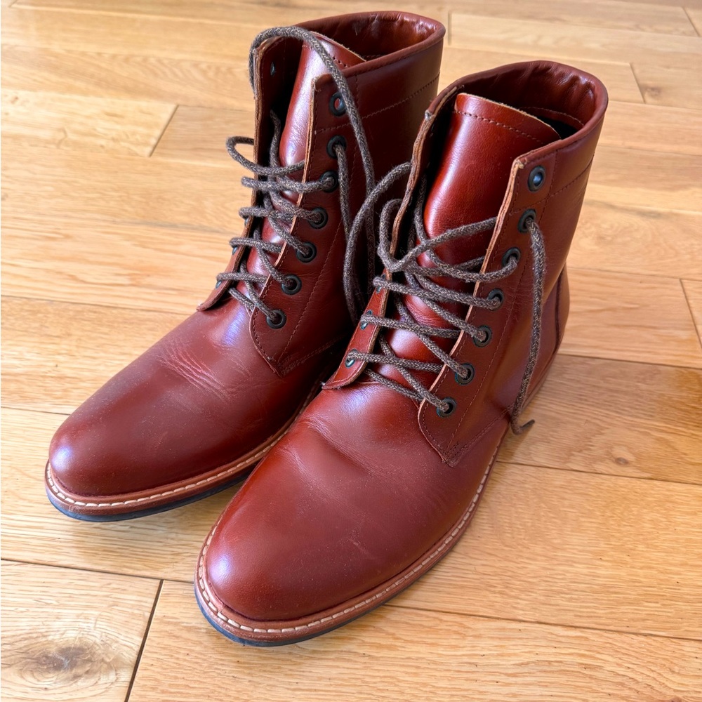 Nisolo All weather Amalia boot in Brandy